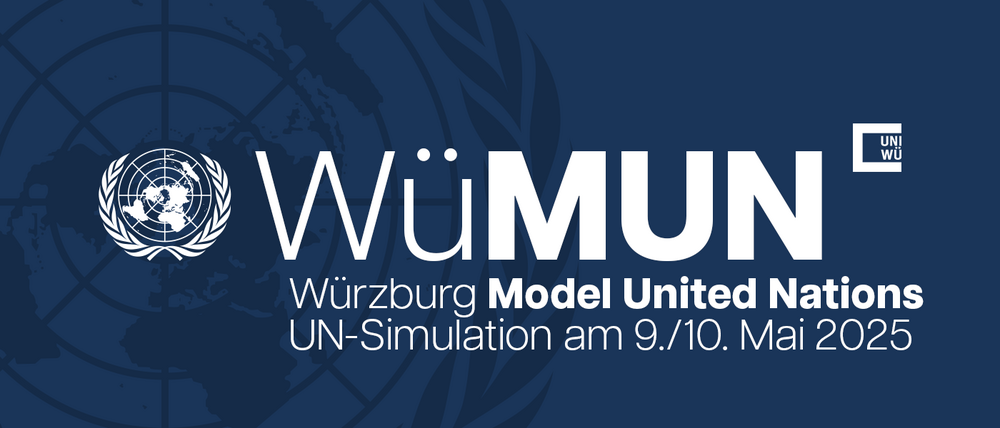 WüMUN · 1. Würzburger Model United Nations · 9.-10. Mai 2025